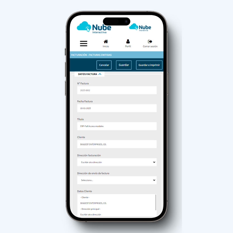 Captura de pantalla del producto